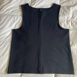 NWOT MPG Tank Top Womens Large Black Stretchy Athleisure Closet Staple Basic